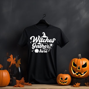 Witches Gather Here Halloween T-Shirt