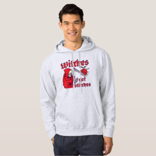 WITCHES GET STITCHES funny scary halloween Hoodie