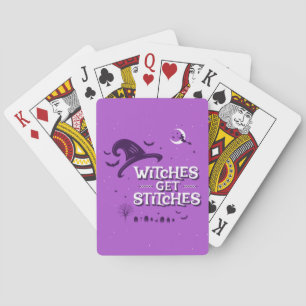 Witches Get Stitches Playing Cards