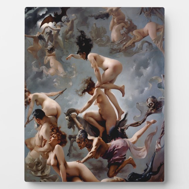 Witches Going to The Sabbath - Luis Ricardo Falero Plaque (Front)