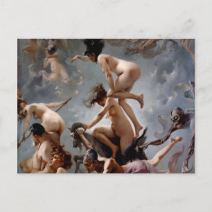 Witches Going to The Sabbath - Luis Ricardo Falero Postcard