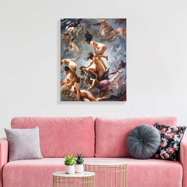Witches Going to Their Sabbath | Falero | Canvas Print (Insitu(LivingRoom))