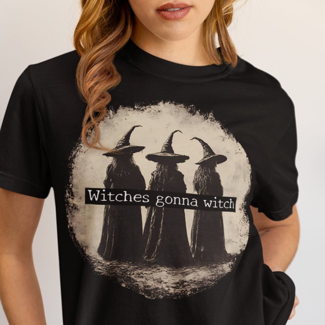 Witches Gonna Witch Halloween  Tri-Blend Shirt (Creator Uploaded)