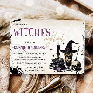 Witches Halloween Night Party Invitation