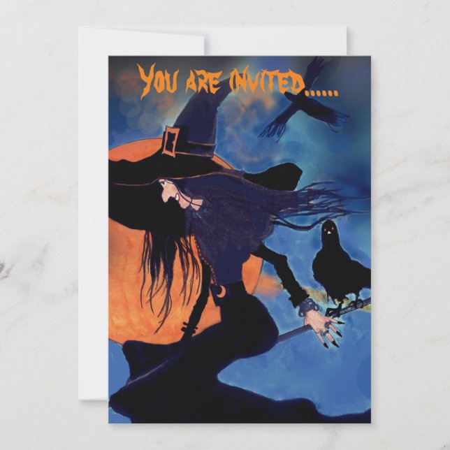 Witches Halloween Party invitation by Artist (Front)