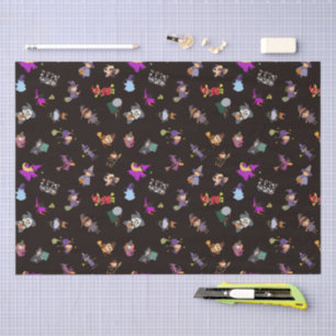 Witches Halloween pattern Tissue Paper