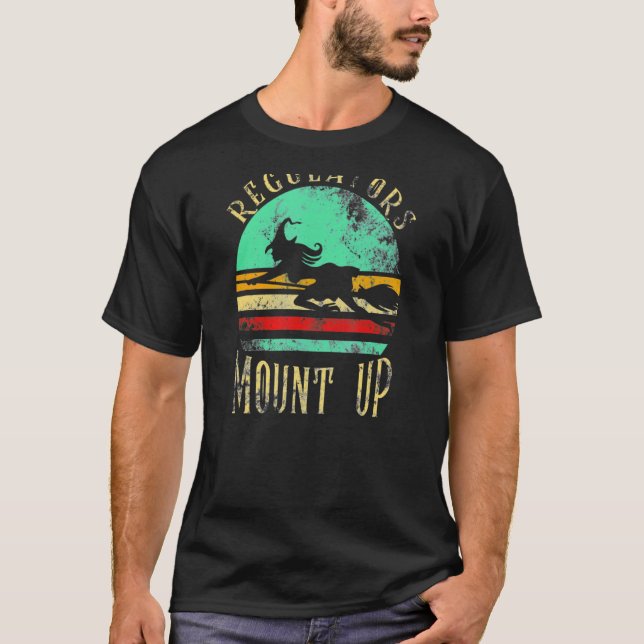 Witches Halloween Regulators Mount Up T-Shirt (Front)