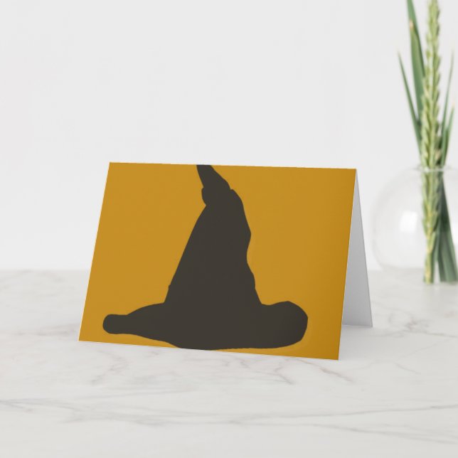 Witches Hat Halloween Samhain Card (Front)
