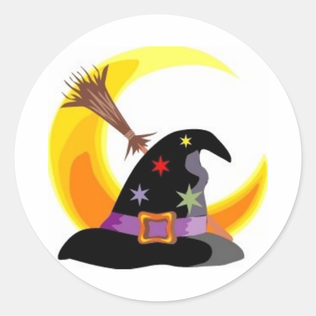 Witches Hat Sticker (Front)