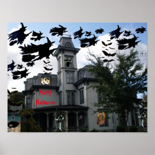 WITCHES HAUNTED HOUSE POSTER