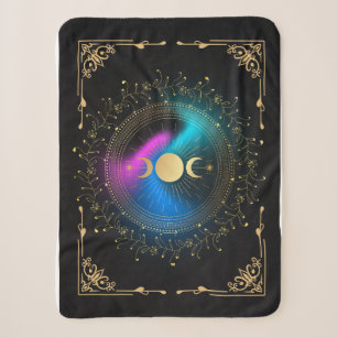 Witches Lunar eclipse Sherpa Blanket