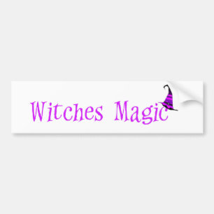 Witches Magic Hat Bumper Sticker