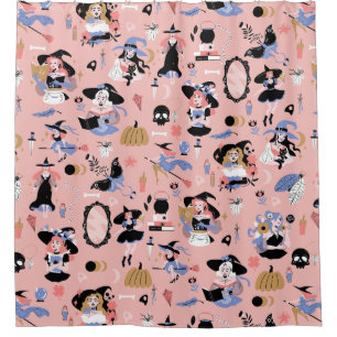 witches magic occult fantasy whimsical witchcraft shower curtain