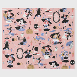 witches magic occult fantasy whimsical witchcraft wrapping paper