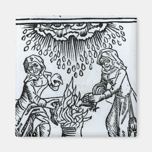 Witches Making a Spell, 1489 Magnet