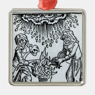 Witches Making a Spell, 1489 Metal Tree Decoration