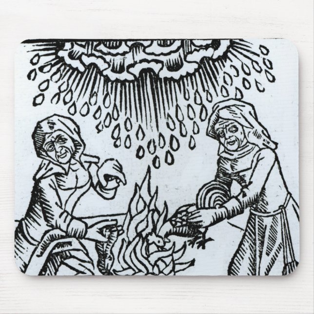 Witches Making a Spell, 1489 Mouse Mat (Front)