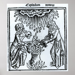 Witches Making a Spell, 1489 Poster