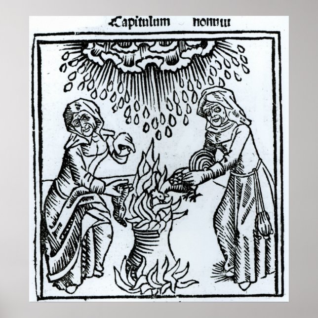Witches Making a Spell, 1489 Poster (Front)