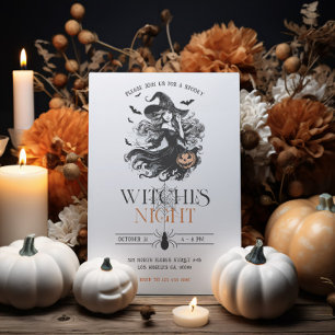 Witches Night Halloween Party Invitation