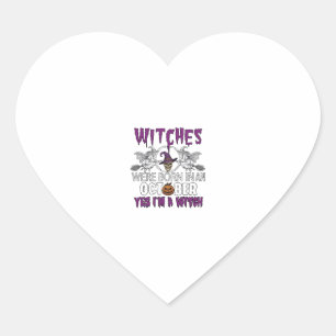 Witches October Halloween Skull Witch Hat Pumpkin_ Heart Sticker