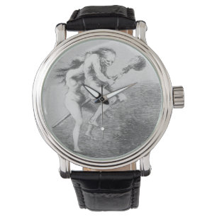 Witches On A Broomstick By Francisco Goya Watch