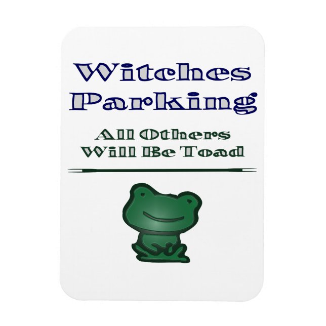 Witches Parking Magnet (Vertical)