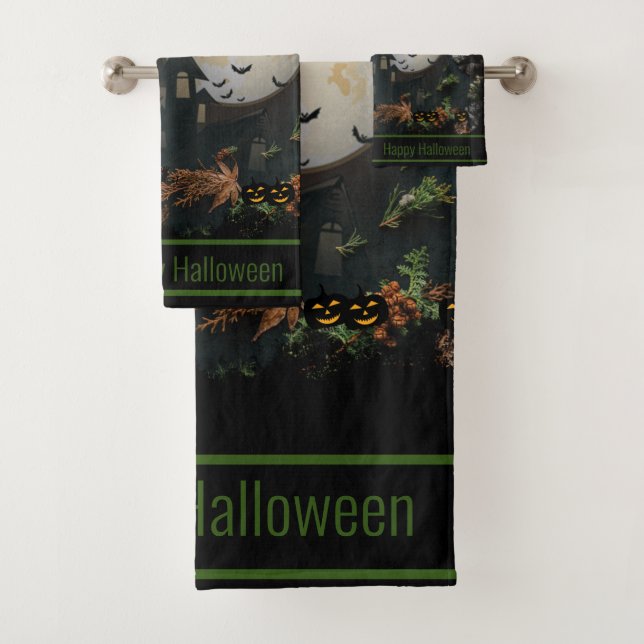 Witches Party Night Bath Towel Set (Insitu)