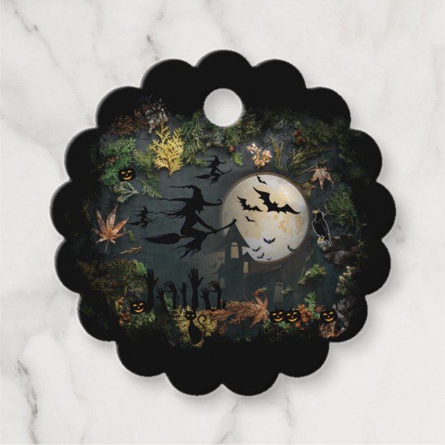 Witches Party Night Favour Tags (Front)