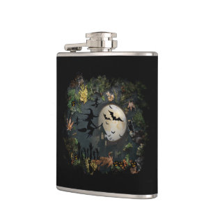 Witches Party Night Hip Flask