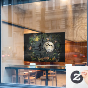 Witches Party Night Window Cling