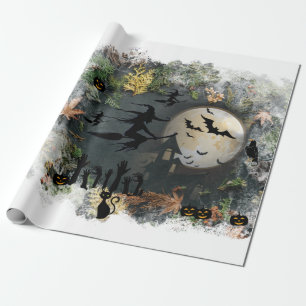 Witches Party Night Wrapping Paper