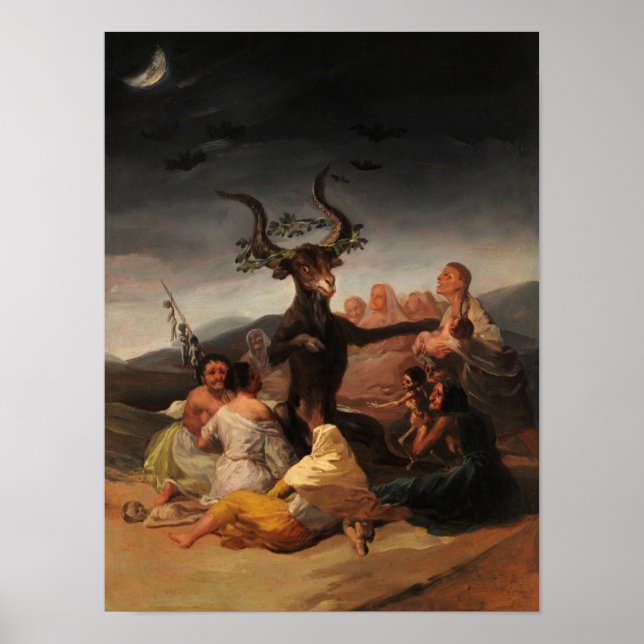 Witches' Sabbath by Francisco de Goya Poster (Front)