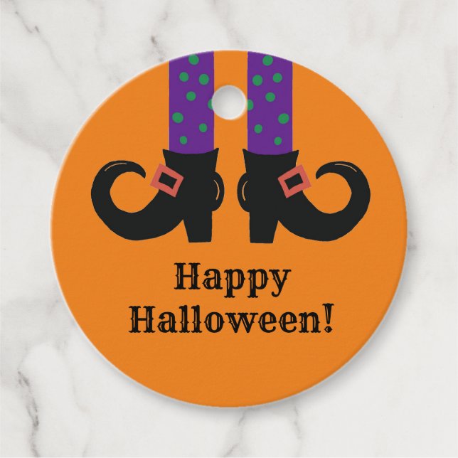 "Witches Shoes"  Favour Tags (Front)