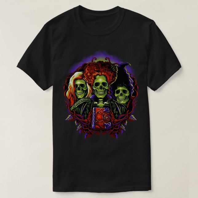 Witches Skulls T-Shirt (Design Front)