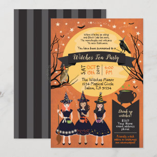 Witches Tea Party Invitation