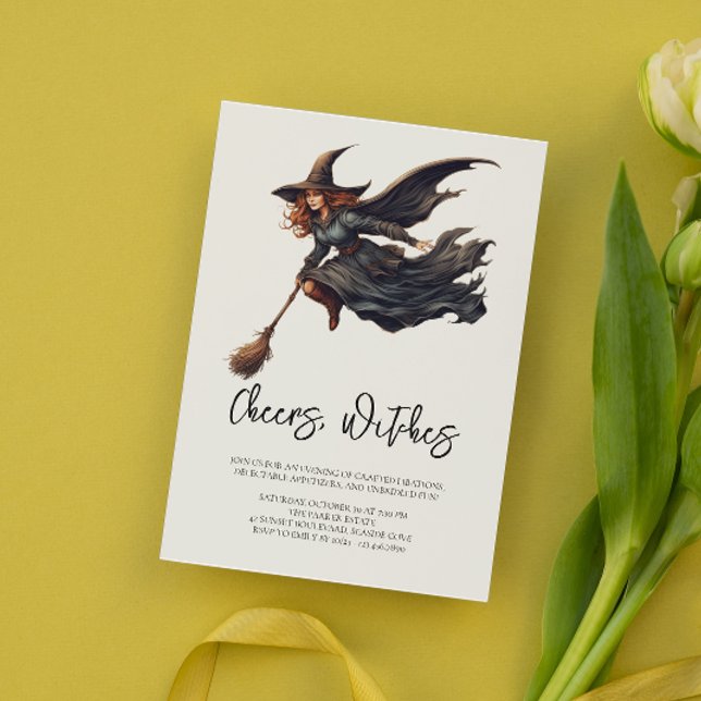 Witches' Toast | Chic Halloween Ladies Night Invitation (Creator Uploaded)