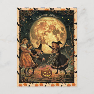 Witches Under a Full Moon Postcard