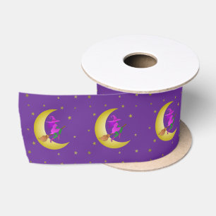 Witches Wear Pink In October Thunder_Cove Satin Ribbon