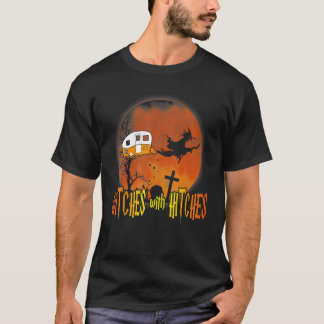 Witches With Hitches  Halloween T-Shirt