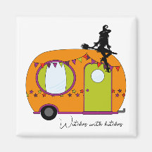 Witches with hitches Halloween trailer rv camper 