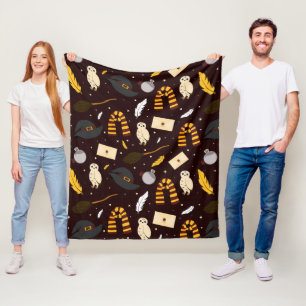 Witches, Wizards & Magic Pattern Fleece Blanket