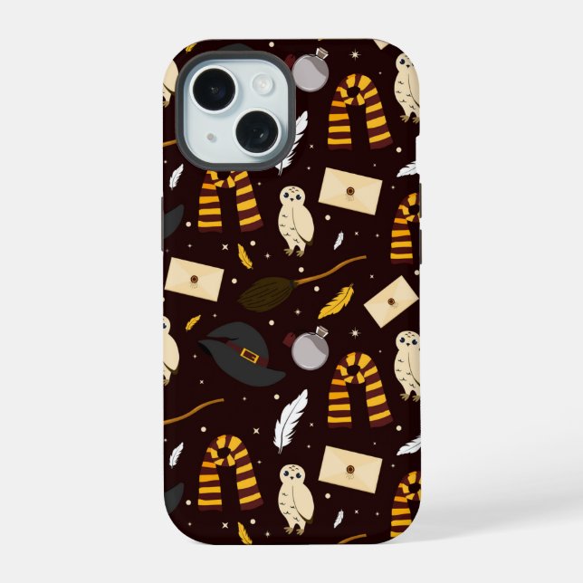 Witches, Wizards & Magic Pattern iPhone 15 Case (Back)