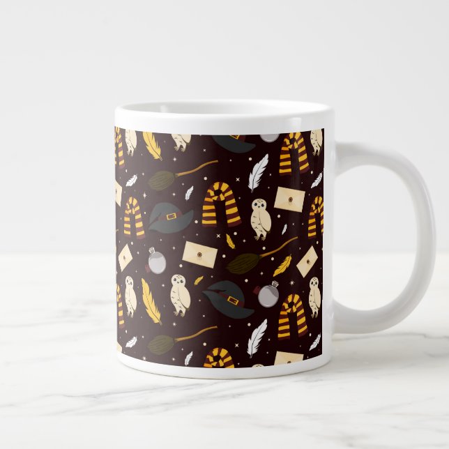 Witches, Wizards & Magic Pattern Large Coffee Mug (Right)