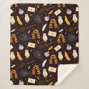 Witches, Wizards & Magic Pattern Sherpa Blanket