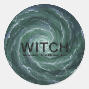 WitchesAgainstHate  Classic Round Sticker