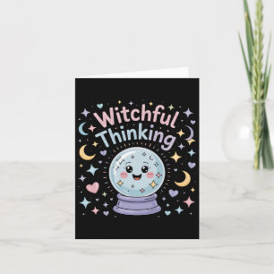 Witchful Thinking Crystal Ll Halloween Vibes Card