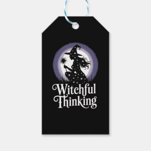 Witchful Thinking Halloween Girl T-shirt Gift Tags
