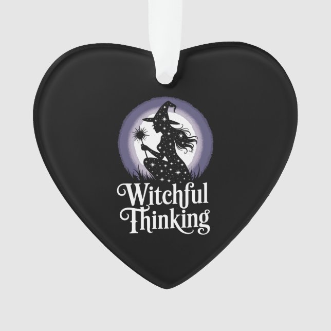 Witchful Thinking Halloween Girl T-shirt Ornament (Front)