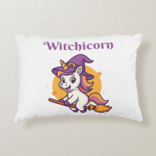 Witchicorn - Funny cute Decorative Cushion